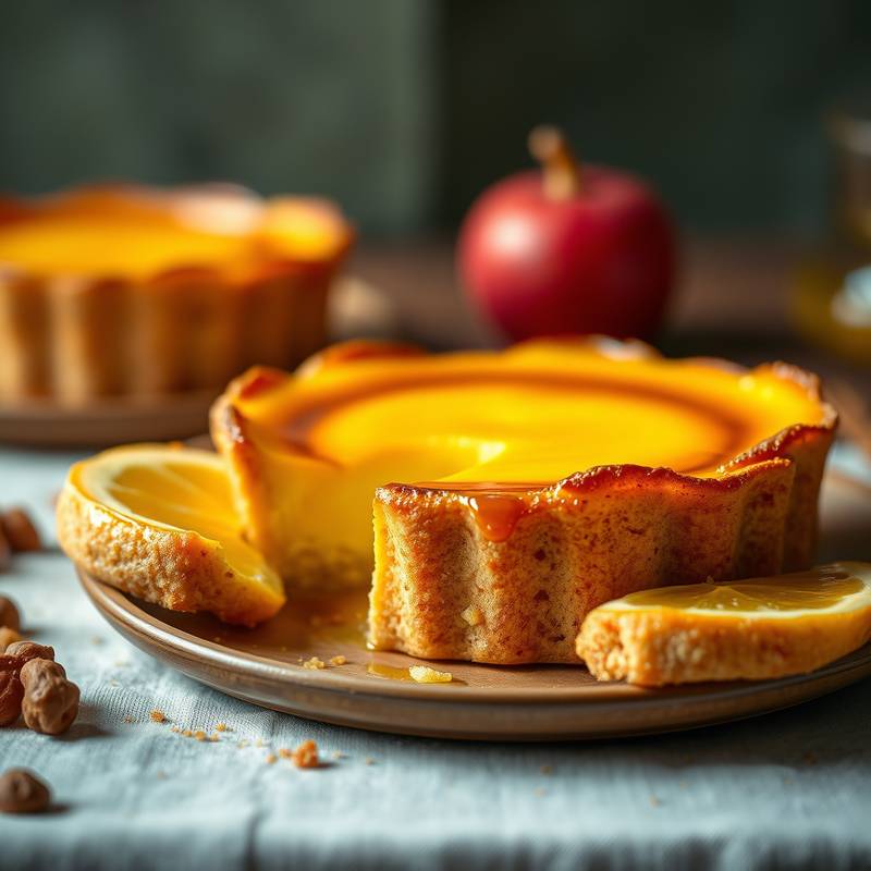 Crema catalana caramelizada con una capa crujiente de azúcar quemado.